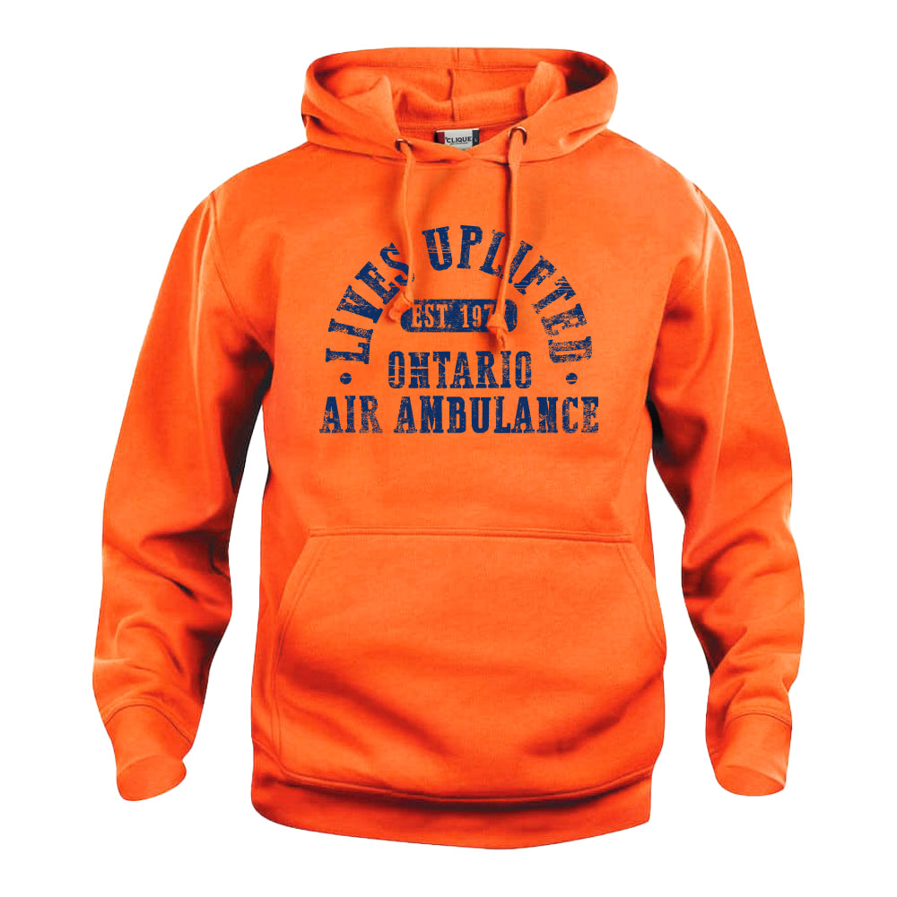 Lives Uplifted Unisex Pullover Hoodie Sweatshirt - Orange