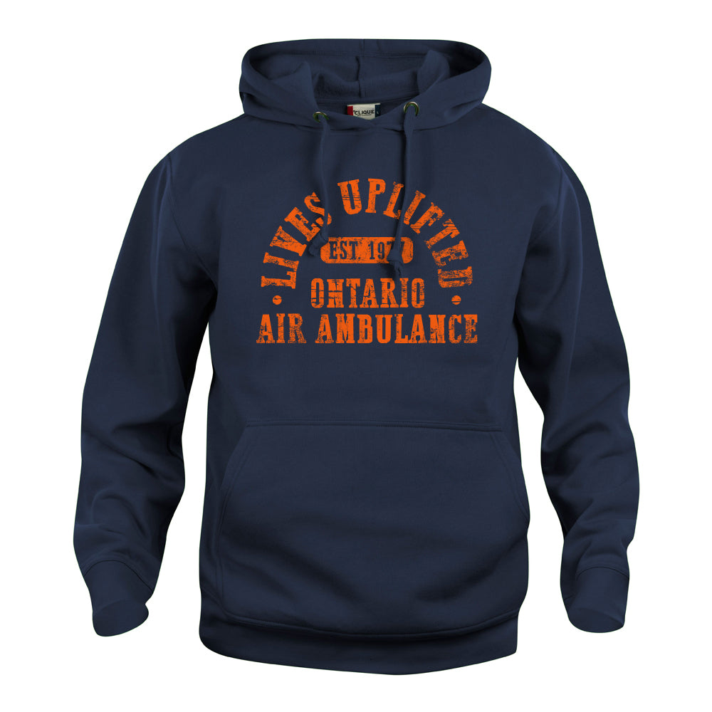 Lives Uplifted Unisex Pullover Hoodie Sweatshirt - Navy