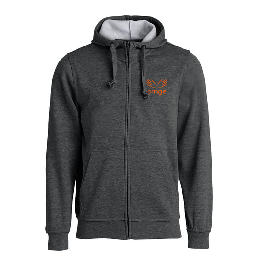 Full Zip Critical Care Transport Adult Hoodie - Charcoal
