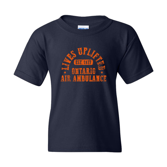 Ontario Air Ambulance Youth Tee - Navy