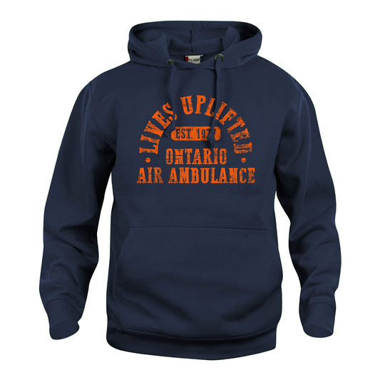 Lives Uplifted Unisex Pullover Hoodie Sweatshirt - Navy