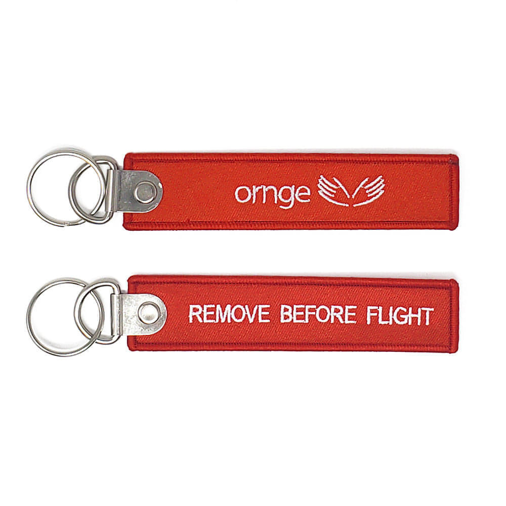 Orange Remove Before Flight Keyfob